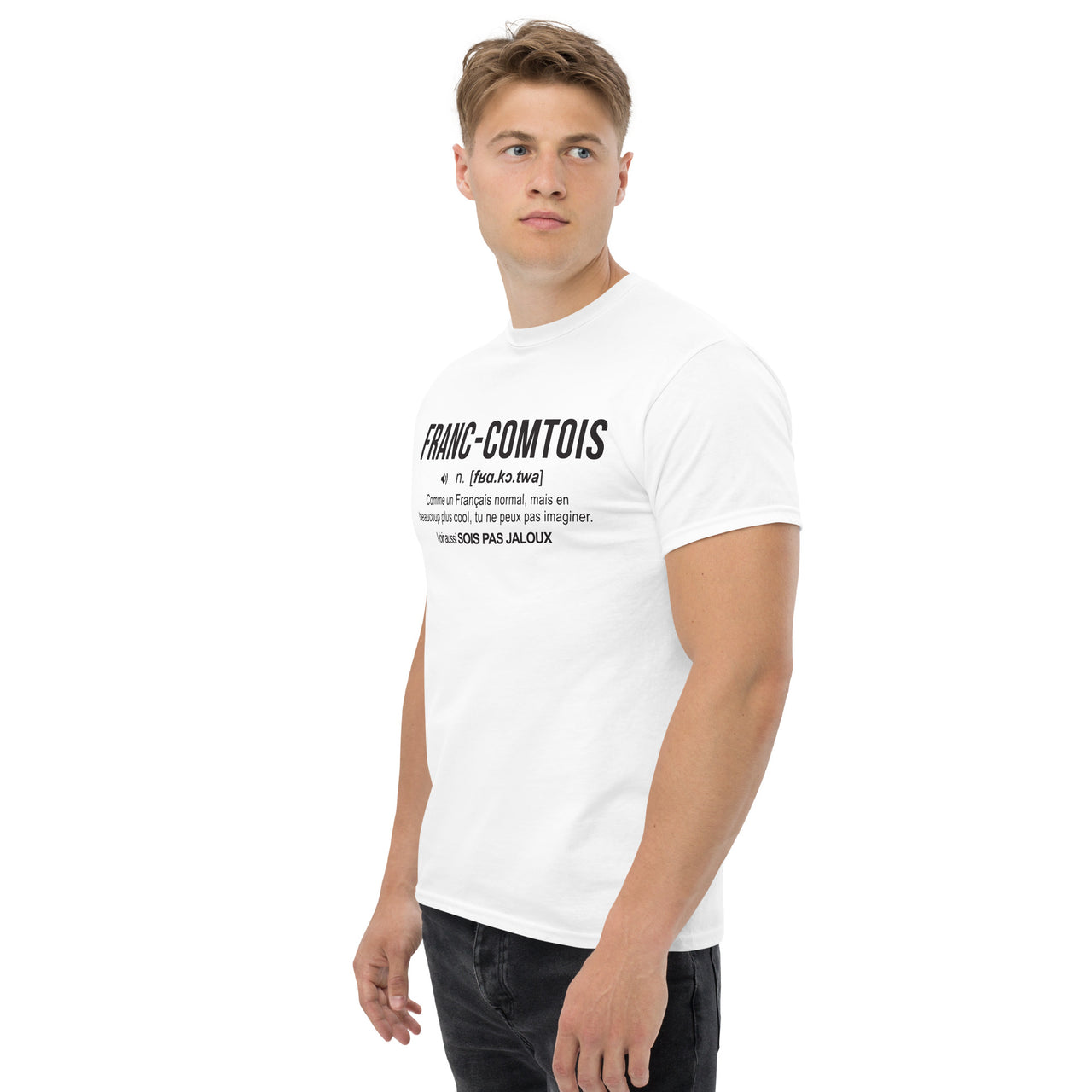 T-shirt Franche-Comté blanc - définition humoristique