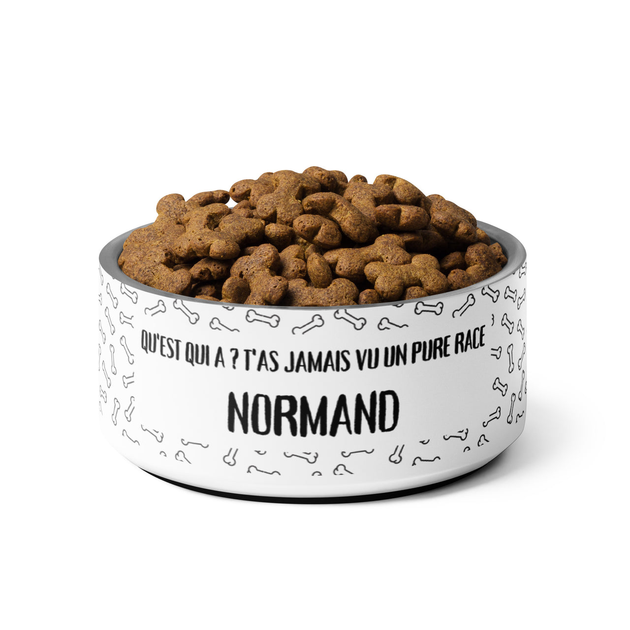 Gamelle humour Normand - cadeau idéal pour amoureux des chiens