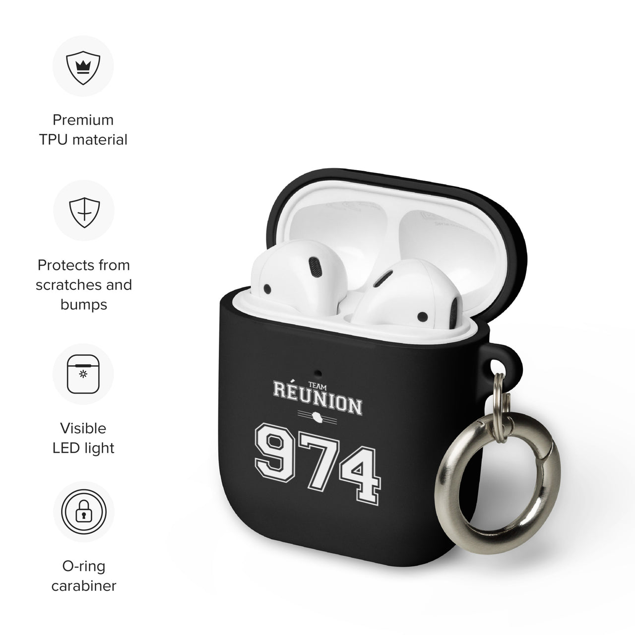 Boitier pour AirPods® - Team Réunion 974