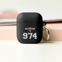 Thumbnail for Boitier AirPods Réunion 974 rouge dos - élégant et protecteur