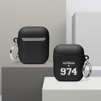 Thumbnail for Boitier AirPods Réunion 974 jaune dos - élégant et protecteur