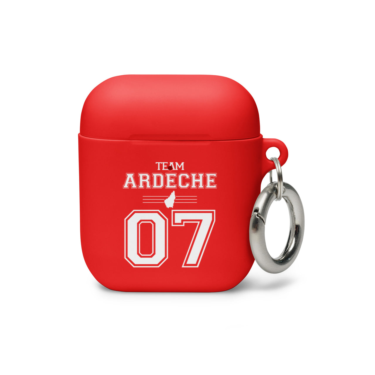 Boîtier AirPods Ardèche 07 noir dos - Protection élégante
