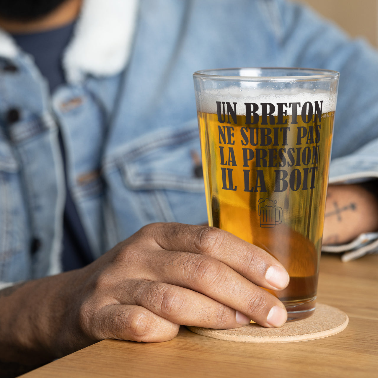 Verre à pinte : Un breton ne subit pas la pression