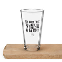 Thumbnail for Verre à pinte Un Comtois ne subit pas la pression - Cadeau Humour Franche-Comté