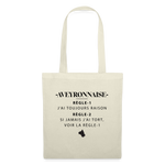 Tote Bag - Aveyronnaise - Cadeau sac réutilisable - nature