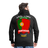 Veste à capuche Premium Homme Je suis Portugais - black
