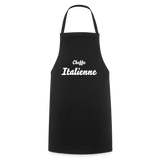 Tablier de cuisine : Cheffe Italienne - noir