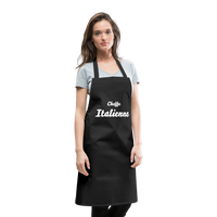 Thumbnail for Tablier de cuisine Italie noir - Cheffe italienne en cuisine