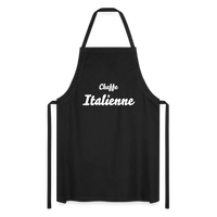 Thumbnail for Tablier de cuisine Italie noir - Cheffe italienne en cuisine