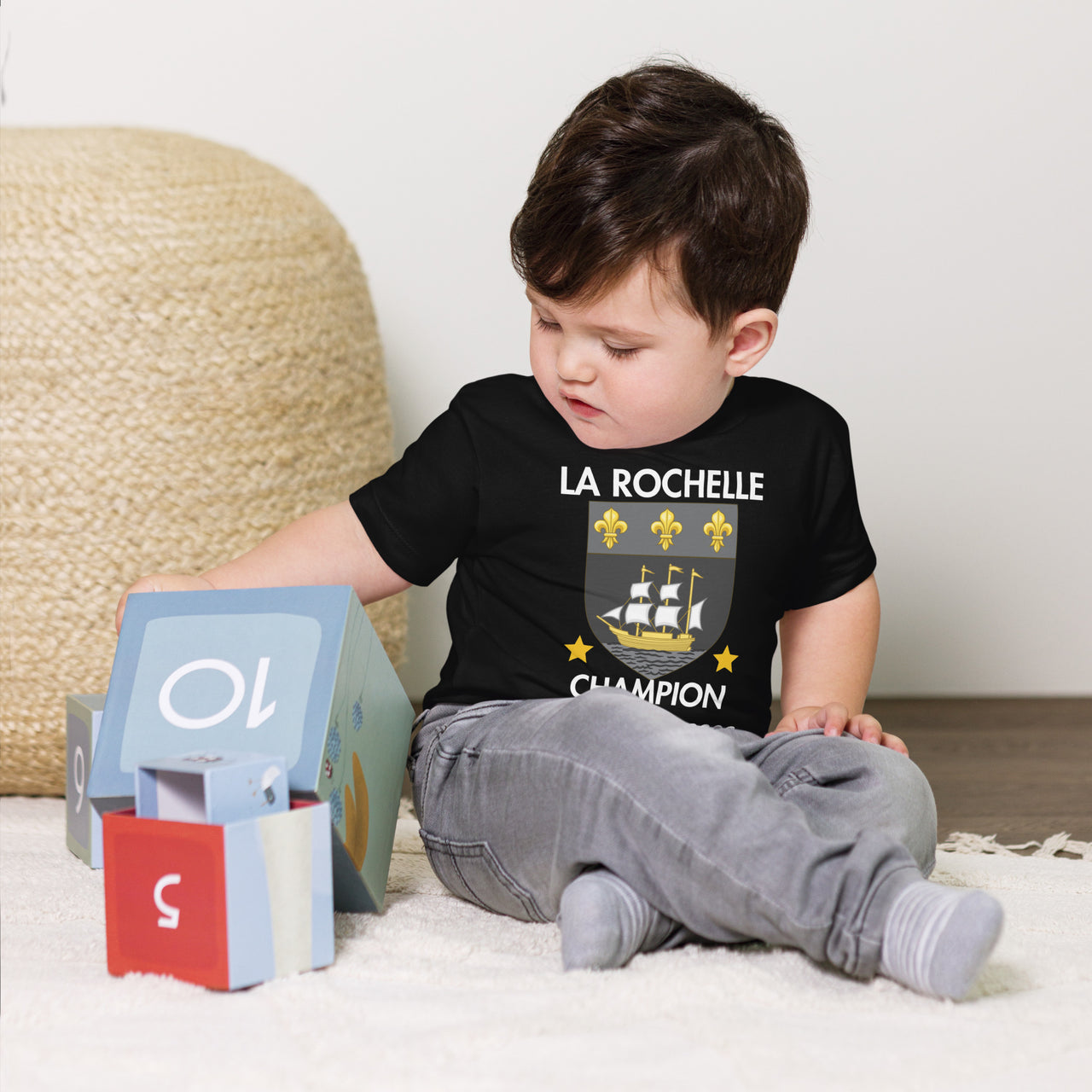 T-shirt La Rochelle enfant - Champion d'Europe design unique