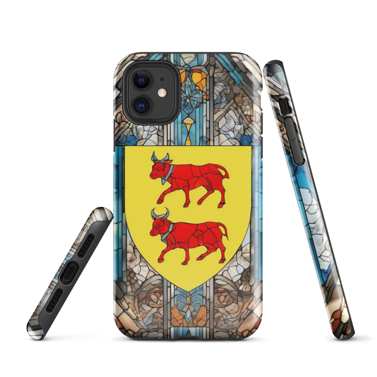 Coque d'iPhone® rigide - Blason Béarnais et vitrail - Béarn