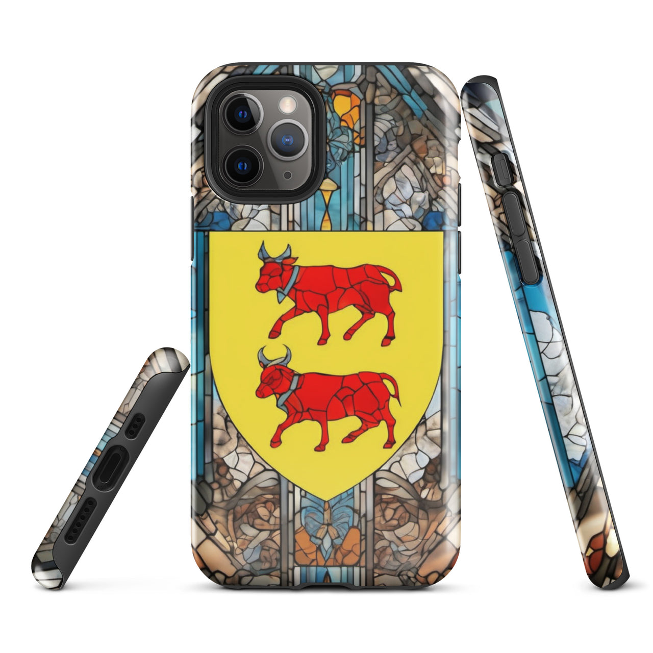 Coque d'iPhone® rigide - Blason Béarnais et vitrail - Béarn