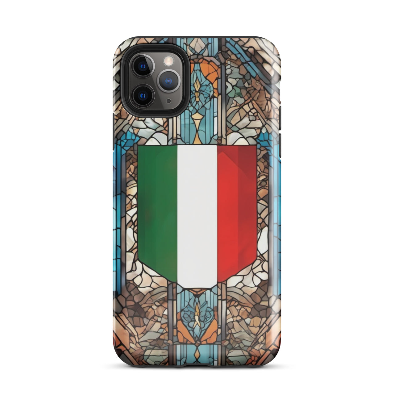 Coque d'iPhone® rigide Blason italien et vitrail - Italie