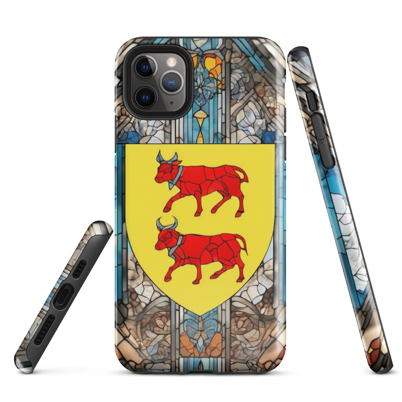 Coque d'iPhone® rigide - Blason Béarnais et vitrail - Béarn