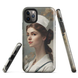 Coque d'iPhone® rigide infirmière style peinture néo classique