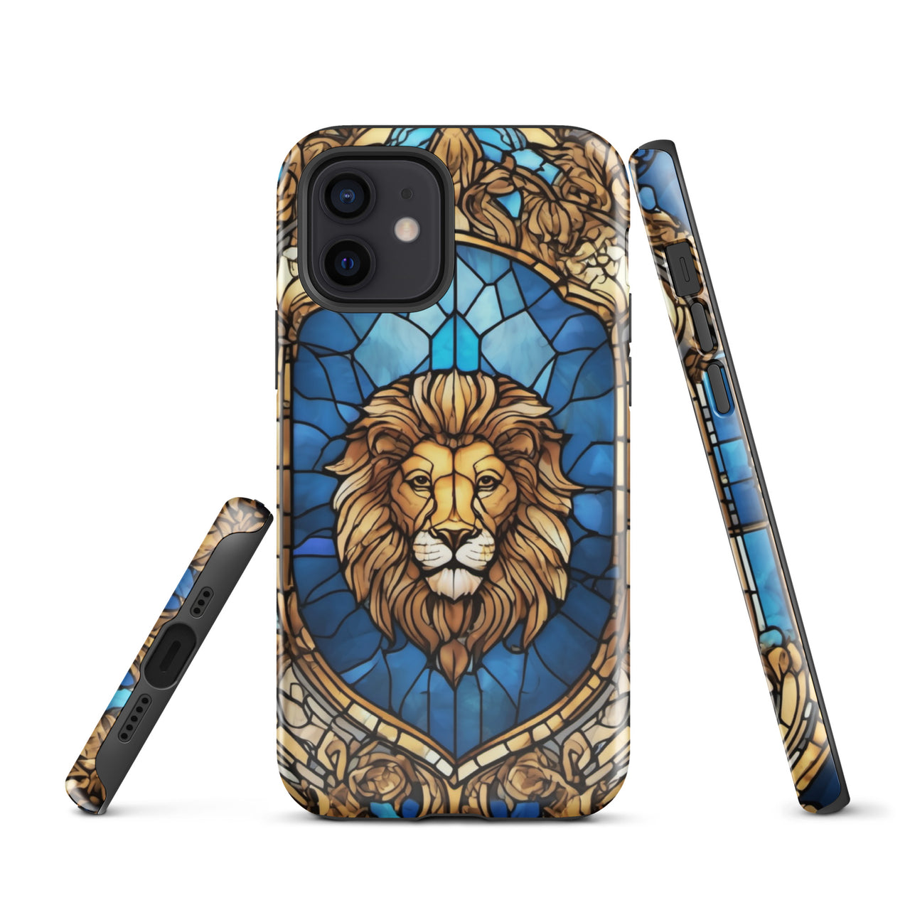 Coque d'iPhone® rigide - inspiré du blason de la Franche Comté dans un style vitral