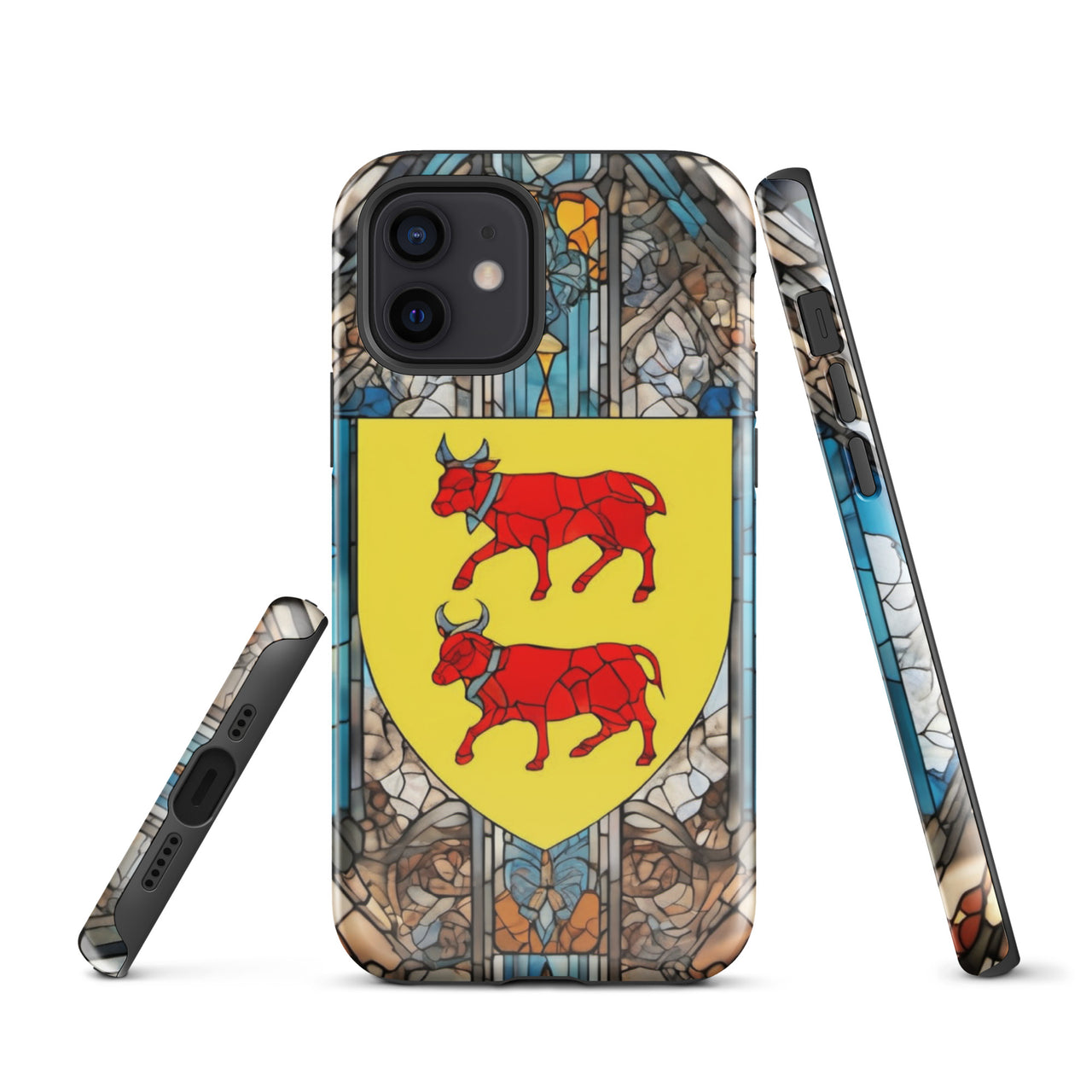 Coque d'iPhone® rigide - Blason Béarnais et vitrail - Béarn