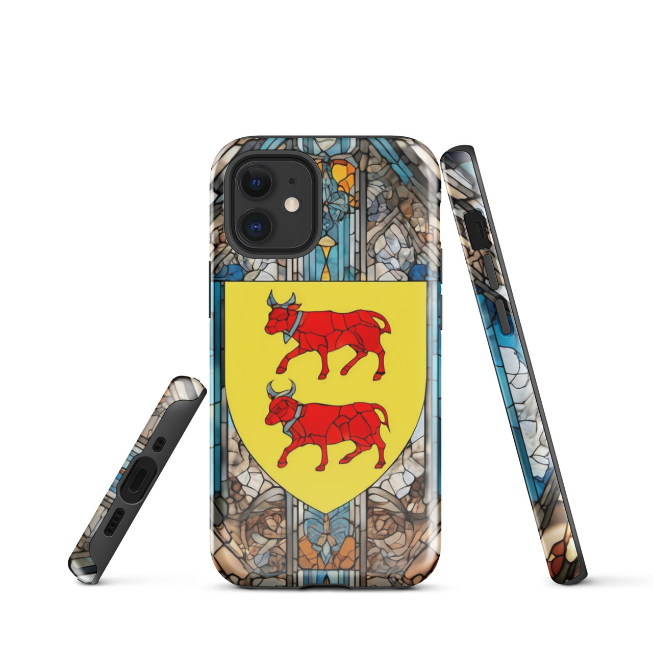 Coque d'iPhone® rigide - Blason Béarnais et vitrail - Béarn