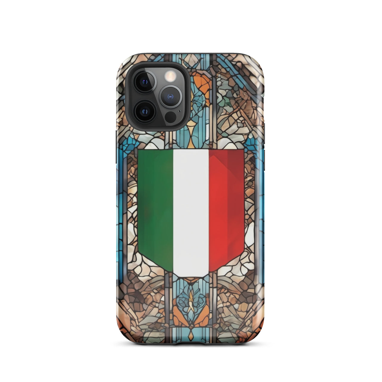 Coque d'iPhone® rigide Blason italien et vitrail - Italie