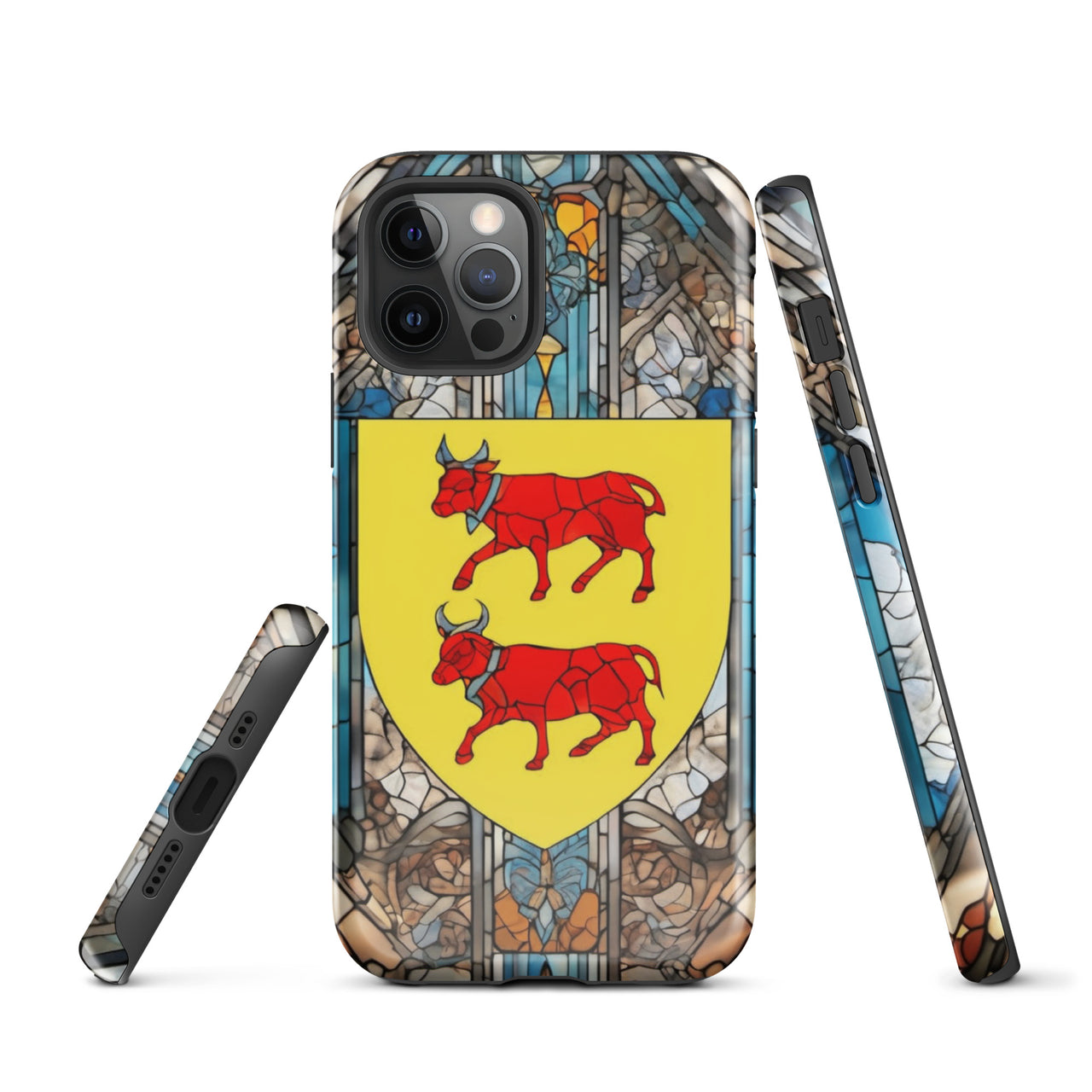 Coque d'iPhone® rigide - Blason Béarnais et vitrail - Béarn