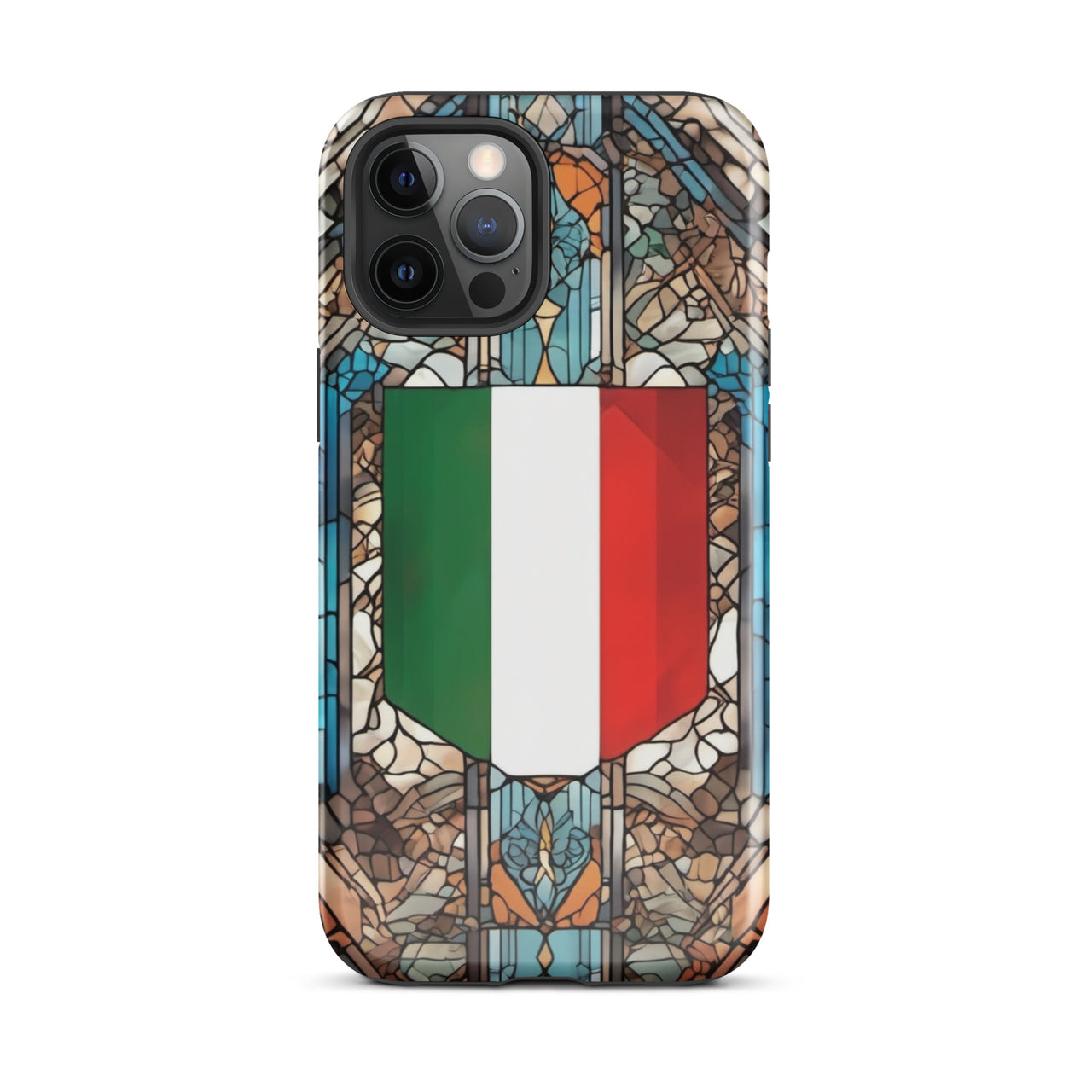 Coque d'iPhone® rigide Blason italien et vitrail - Italie