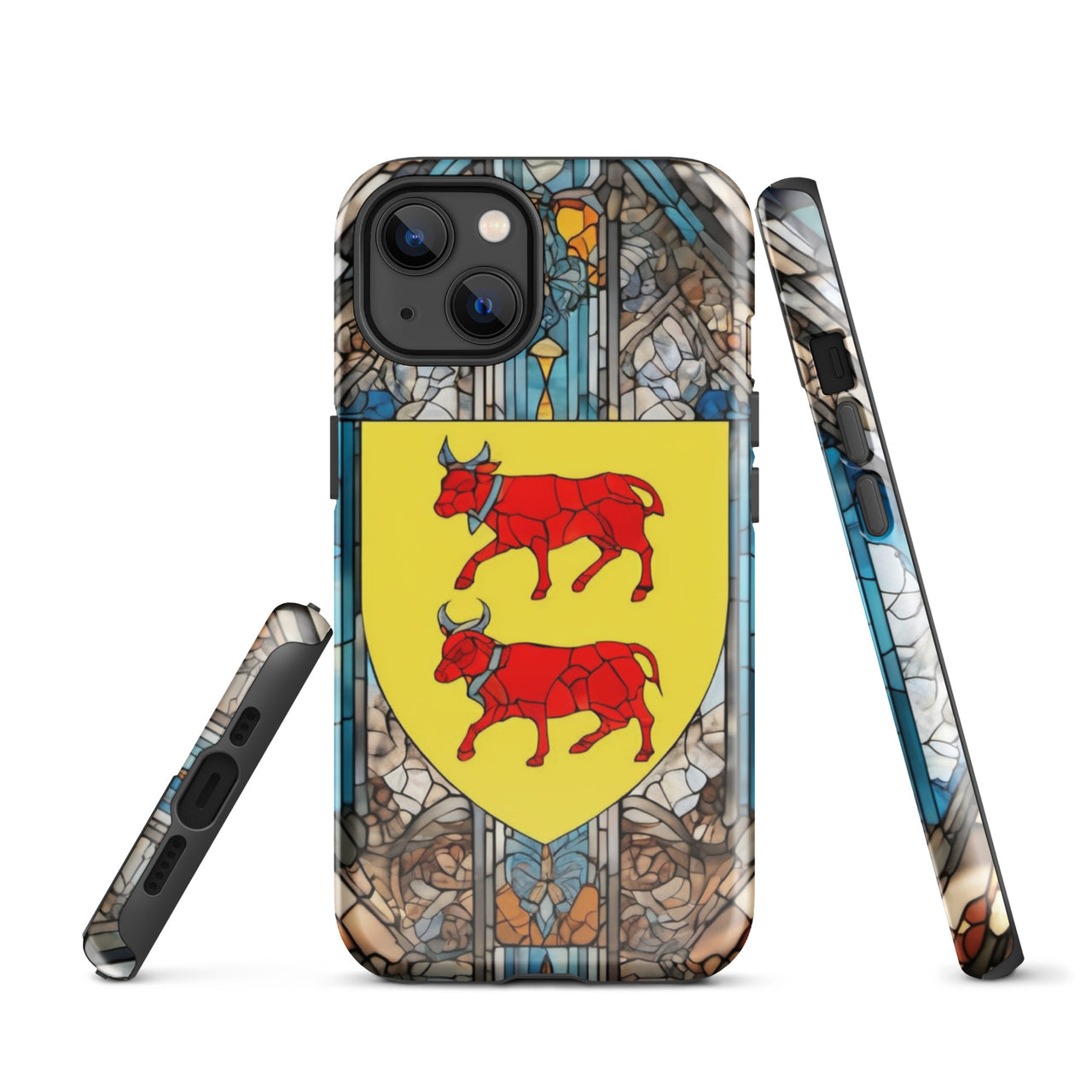 Coque d'iPhone® rigide - Blason Béarnais et vitrail - Béarn