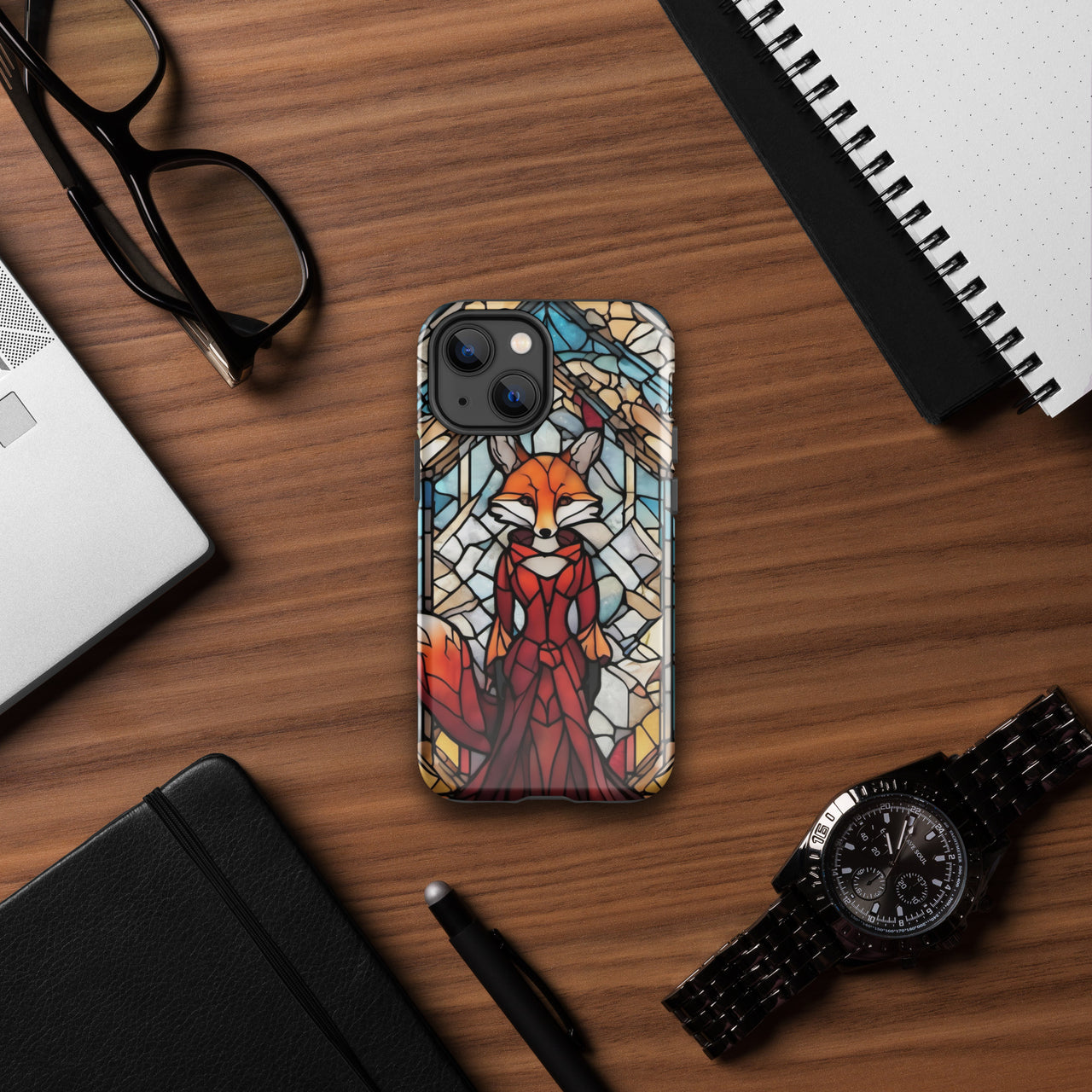 Coque d'iPhone® rigide inspiré par Foxtrot de Genesis - femme renard