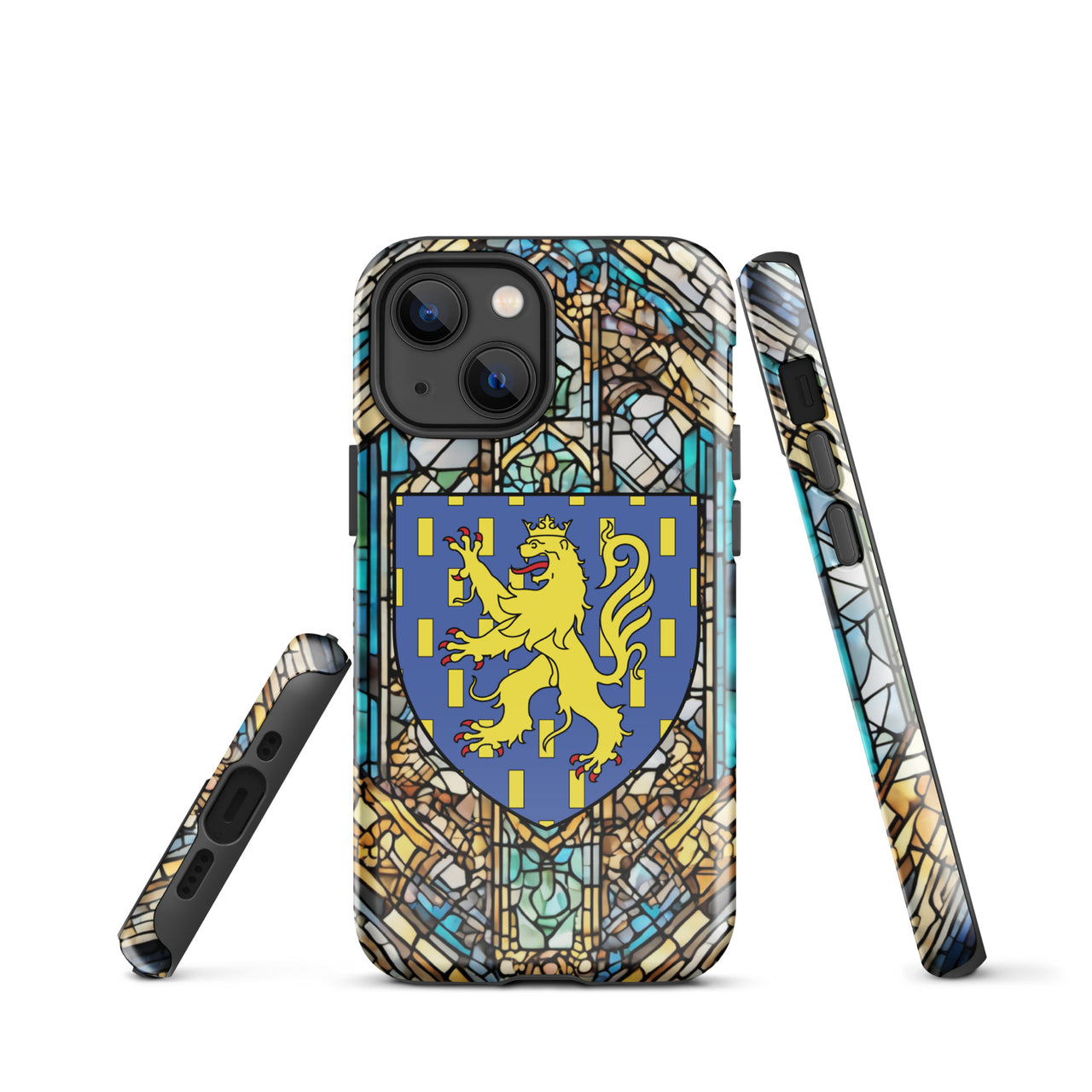 Coque d'iPhone® rigide - Blason de la Franche-Comté - style vitrail