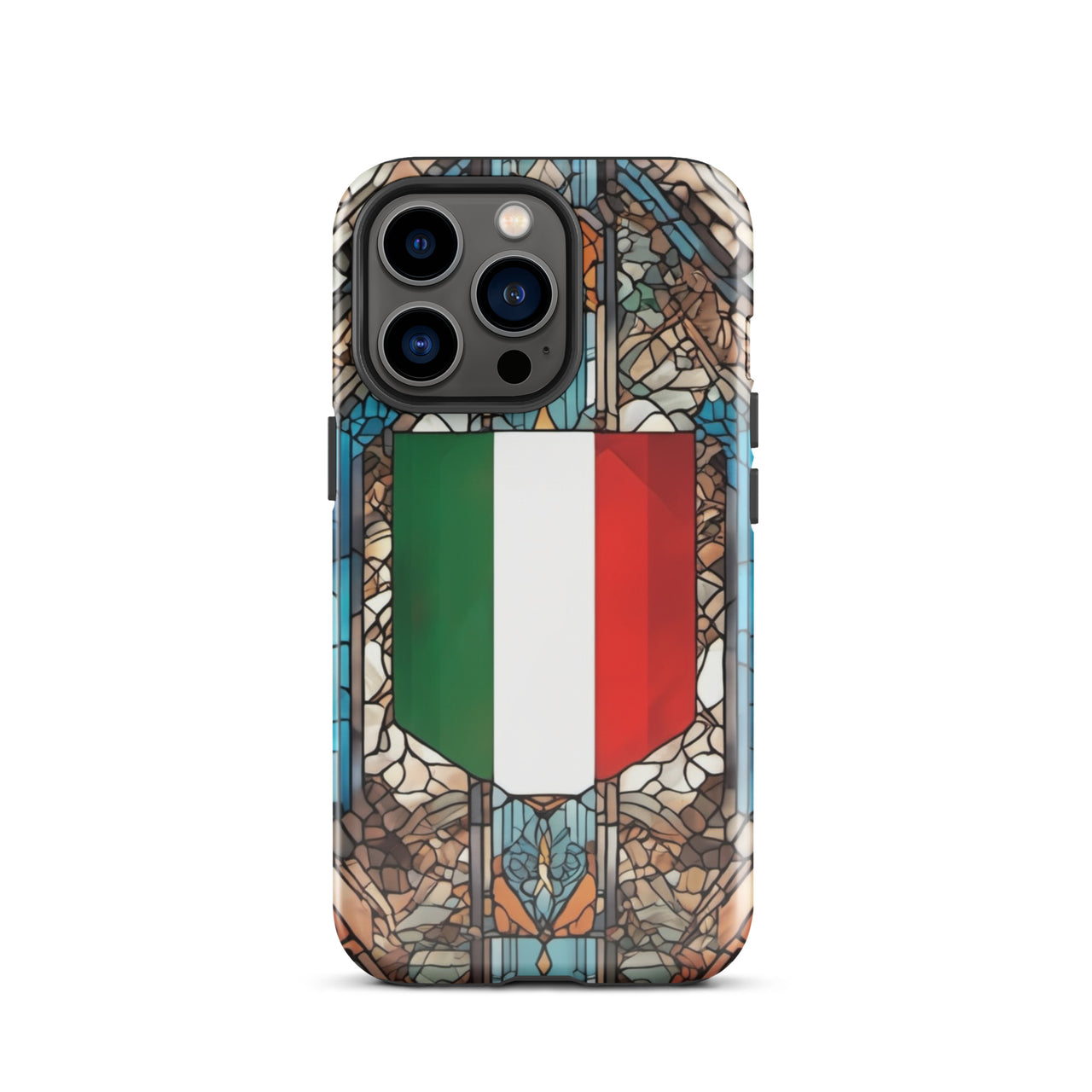 Coque d'iPhone® rigide Blason italien et vitrail - Italie