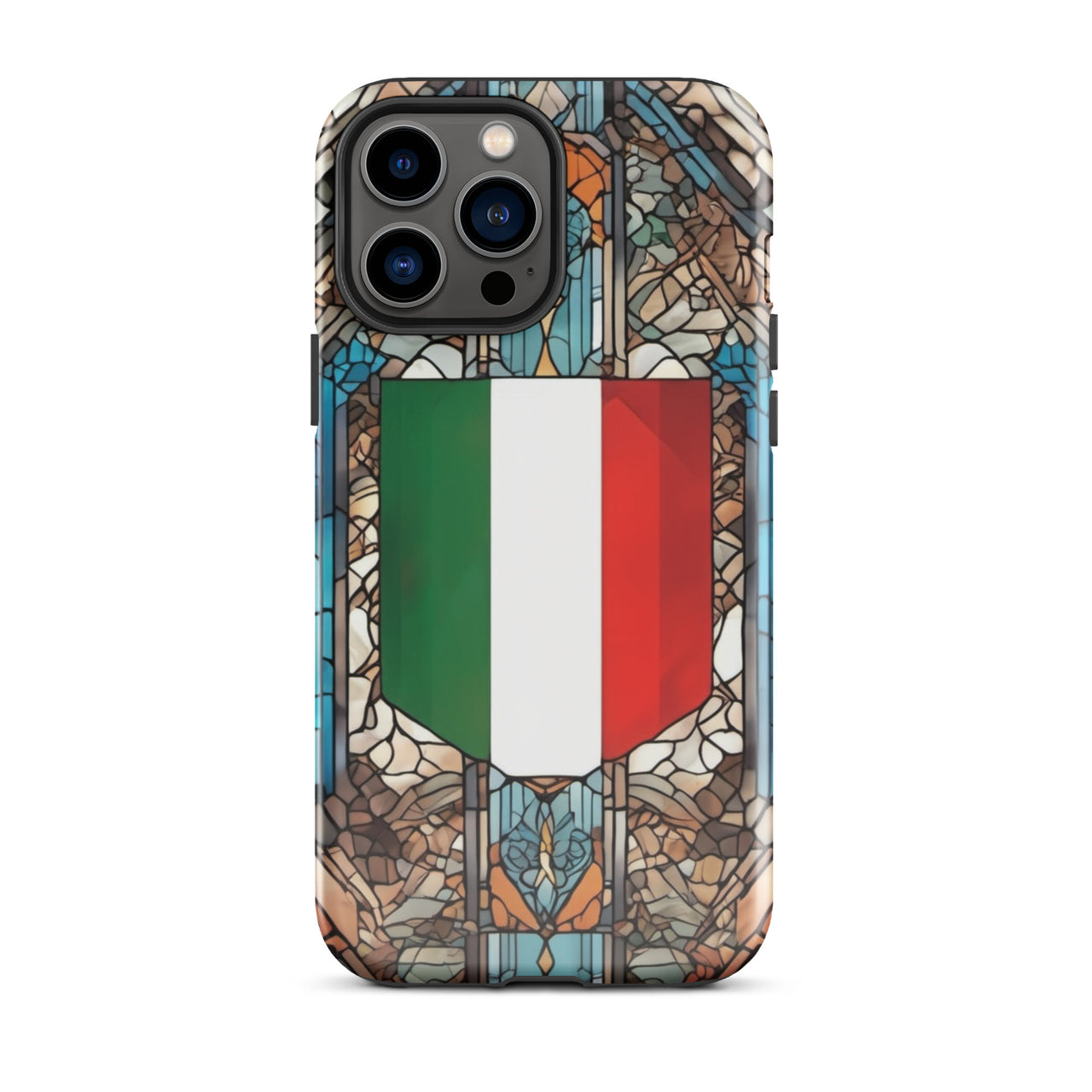 Coque d'iPhone® rigide Blason italien et vitrail - Italie