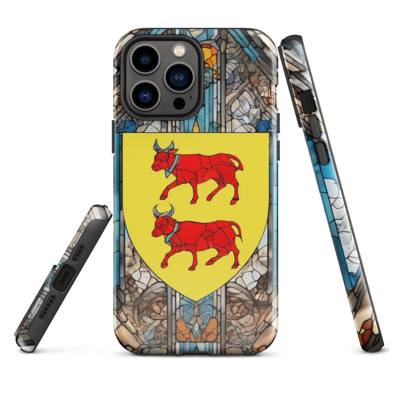 Coque d'iPhone® rigide - Blason Béarnais et vitrail - Béarn