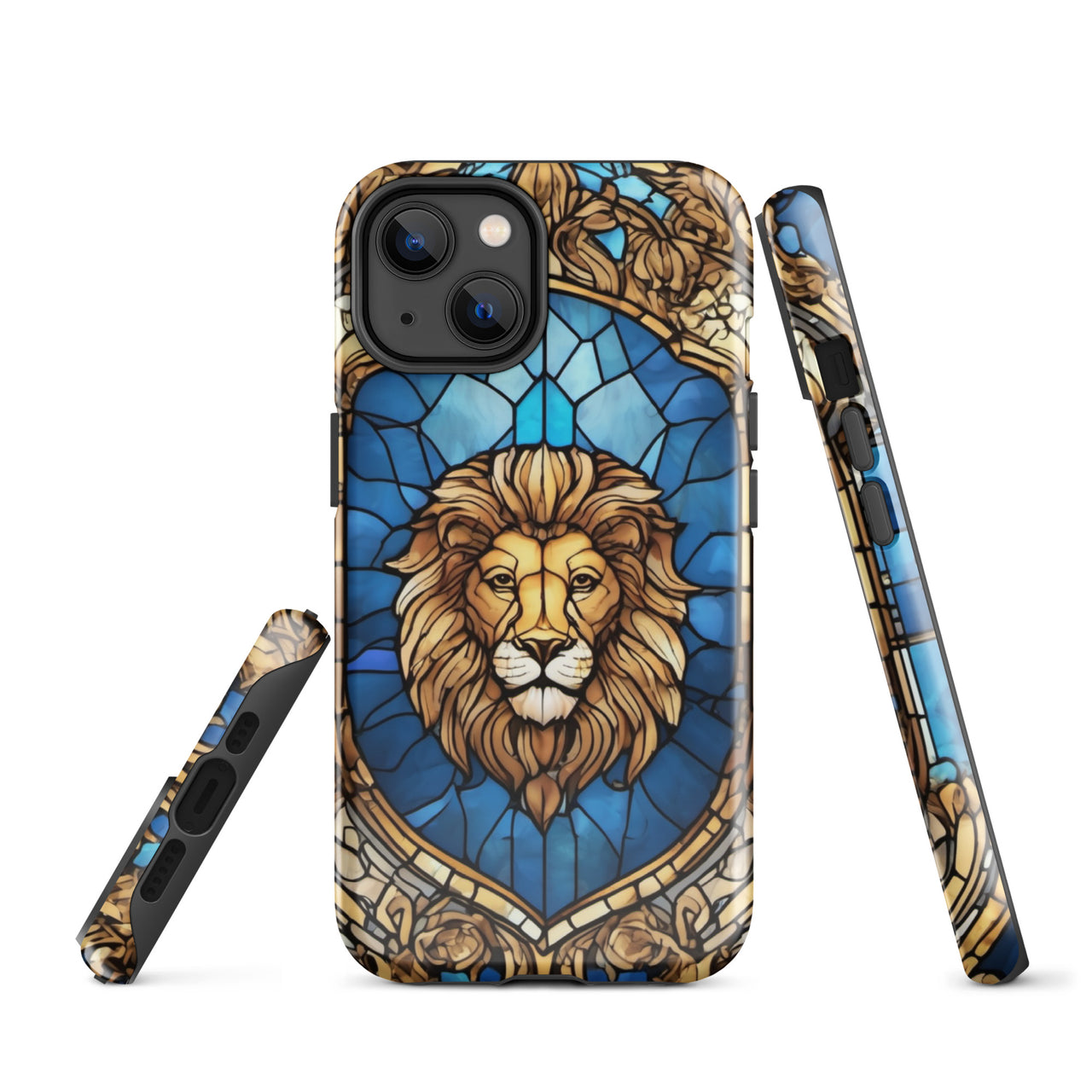 Coque d'iPhone® rigide - inspiré du blason de la Franche Comté dans un style vitral