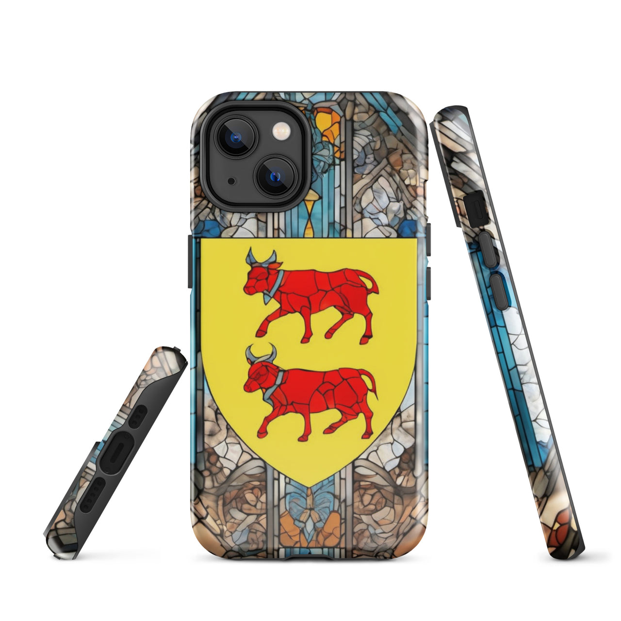 Coque d'iPhone® rigide - Blason Béarnais et vitrail - Béarn