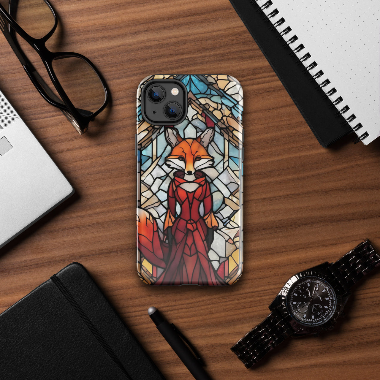 Coque d'iPhone® rigide inspiré par Foxtrot de Genesis - femme renard