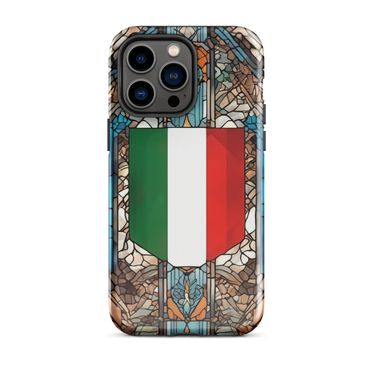 Coque d'iPhone® rigide Blason italien et vitrail - Italie