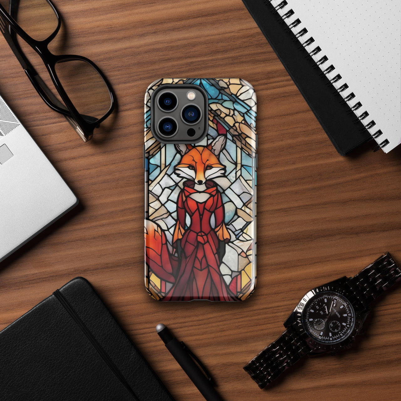 Coque d'iPhone® rigide inspiré par Foxtrot de Genesis - femme renard