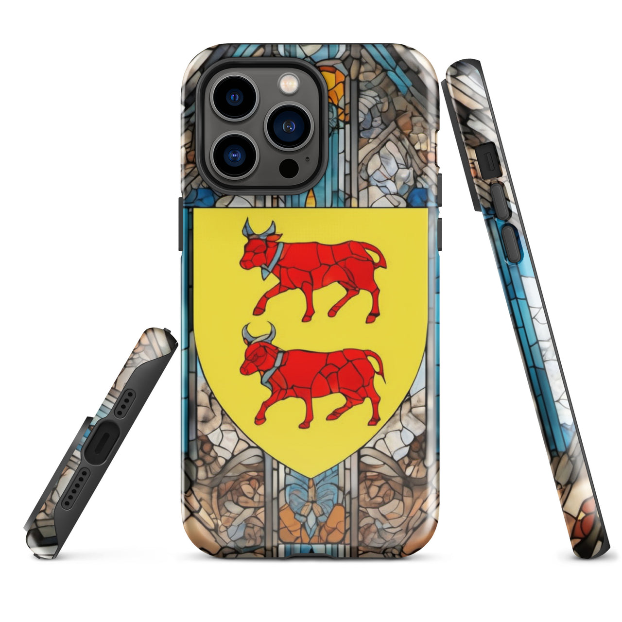 Coque d'iPhone® rigide - Blason Béarnais et vitrail - Béarn