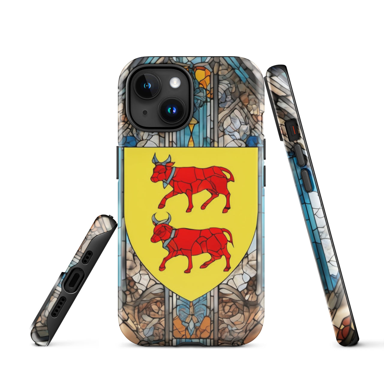 Coque d'iPhone® rigide - Blason Béarnais et vitrail - Béarn