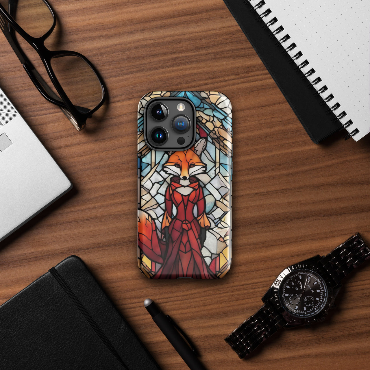 Coque d'iPhone® rigide inspiré par Foxtrot de Genesis - femme renard