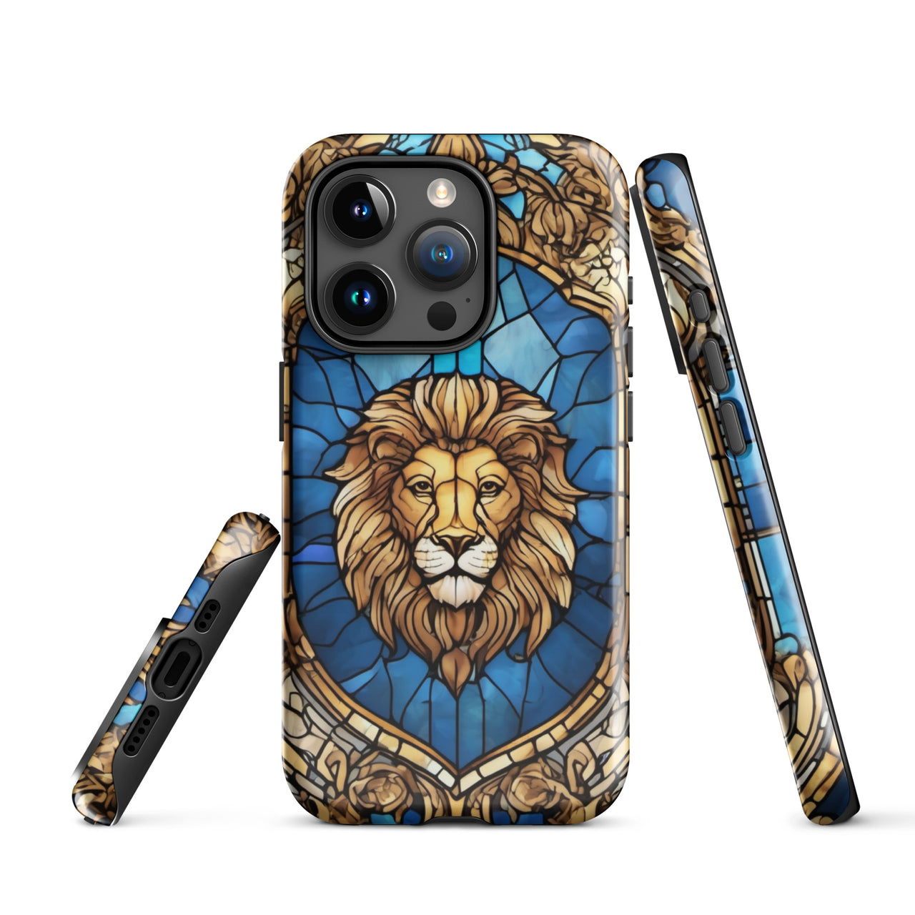 Coque d'iPhone® rigide - inspiré du blason de la Franche Comté dans un style vitral