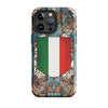 Coque iPhone Italie - Blason et vitrail coloré