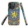 Coque d'iPhone Franche-Comté - Blason style vitrail face