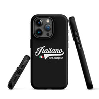 Thumbnail for Custodia rigida PREMIUM per iPhone® - Italiano per sempre - Italia