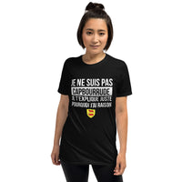 Thumbnail for T-shirt Béarn noir dos - Je ne suis pas Capbourrude
