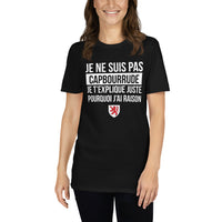 Thumbnail for T-shirt Gersoise bleu marine - Je ne suis pas capbourrude
