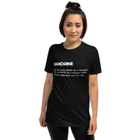 Thumbnail for T-shirt définition humoristique Sandrine noir - texte humoristique