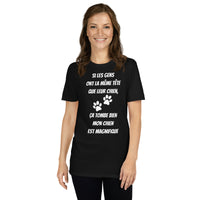 Thumbnail for T-shirt humour bleu marine - Si les gens ont la même tête