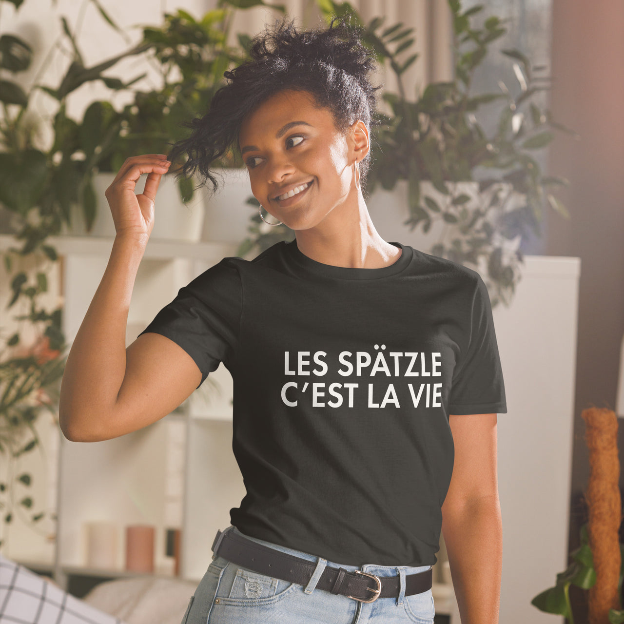 T-shirt Alsace bleu marine - Les Spätzle c'est la vie
