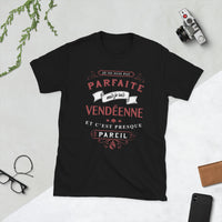 Thumbnail for T-shirt Vendée noir - Pas parfaite mais fièrement locale