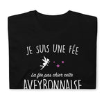 T-shirt cadeau humour la fée pas chier cette Aveyronnaise.